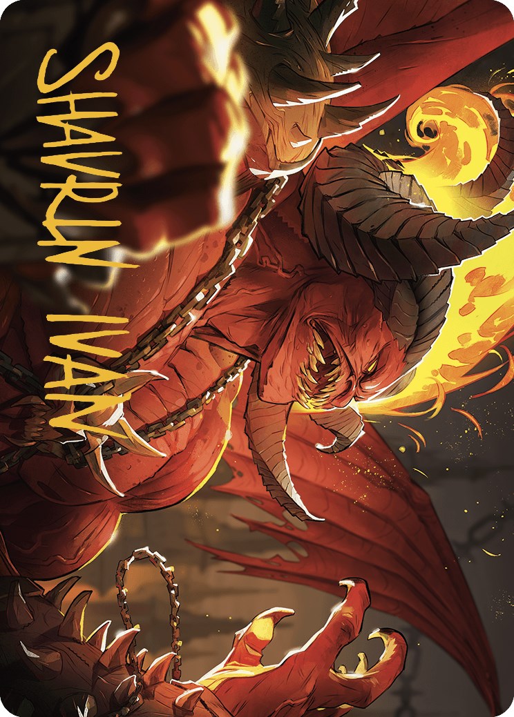 Rakdos, Patron of Chaos Art Card (45/49) (Gold-Stamped Signature) [Murders at Karlov Manor Art Series] | Grognard Games
