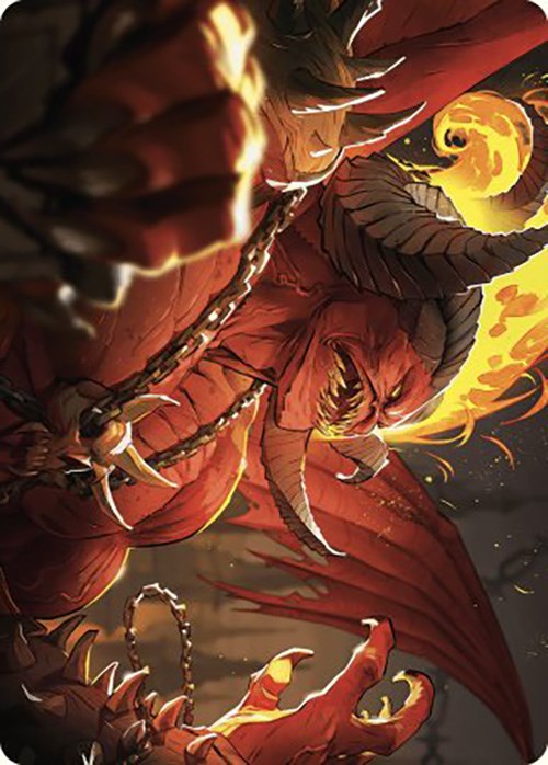 Rakdos, Patron of Chaos Art Card (45/49) [Murders at Karlov Manor Art Series] | Grognard Games