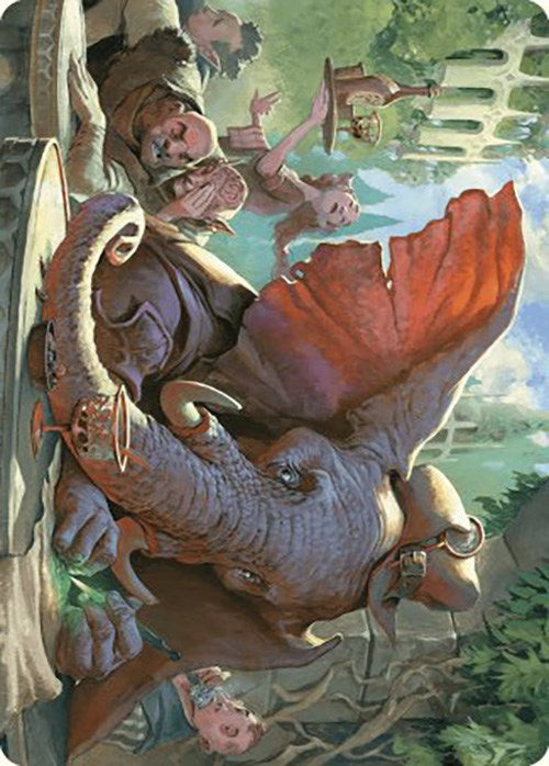 Loxodon Eavesdropper Art Card [Murders at Karlov Manor Art Series] | Grognard Games