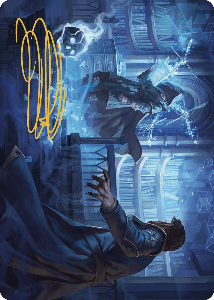 Intrude on the Mind Art Card (Gold-Stamped Signature) [Murders at Karlov Manor Art Series] | Grognard Games