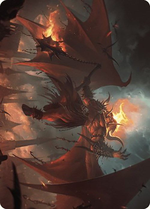 Rakdos, Patron of Chaos Art Card (22/49) [Murders at Karlov Manor Art Series] | Grognard Games
