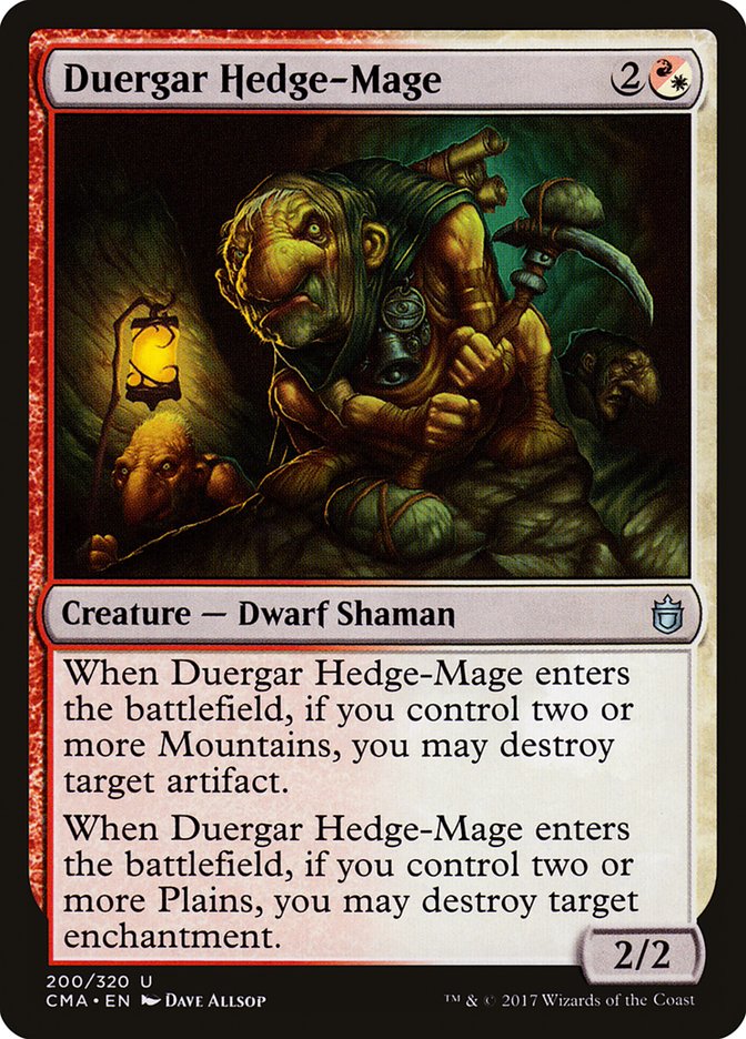 Duergar Hedge-Mage [Commander Anthology] | Grognard Games