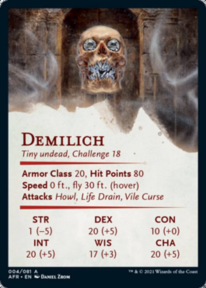 Demilich Art Card [Dungeons & Dragons: Adventures in the Forgotten Realms Art Series] | Grognard Games