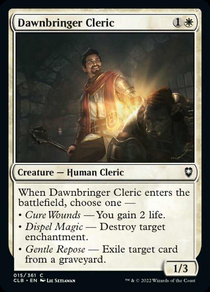 Dawnbringer Cleric [Commander Legends: Battle for Baldur's Gate] | Grognard Games