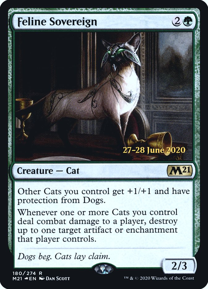 Feline Sovereign  [Core Set 2021 Prerelease Promos] | Grognard Games