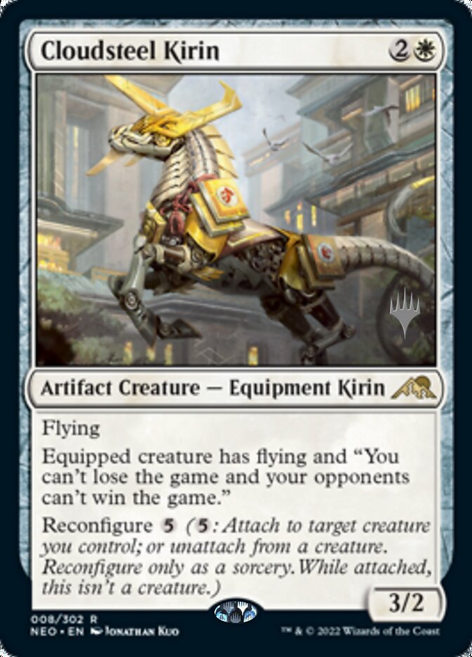 Cloudsteel Kirin (Promo Pack) [Kamigawa: Neon Dynasty Promos] | Grognard Games