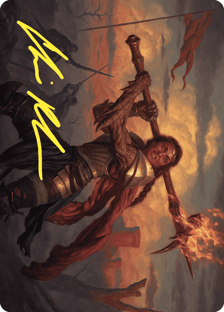 Imodane, the Pyrohammer Art Card (Gold-Stamped Signature) [Wilds of Eldraine Art Series] | Grognard Games