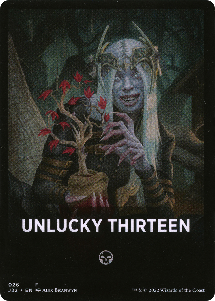 Unlucky Thirteen Theme Card [Jumpstart 2022 Front Cards] | Grognard Games