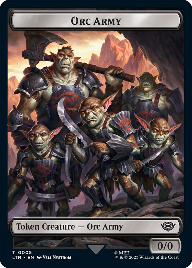 Orc Army Token (05) [The Lord of the Rings: Tales of Middle-Earth Tokens] | Grognard Games