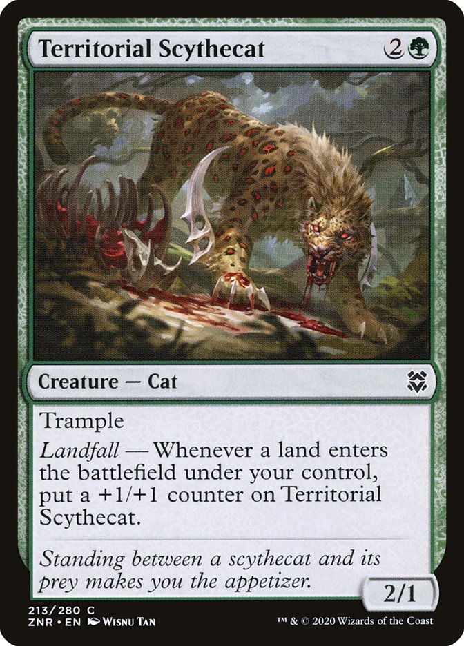 Territorial Scythecat [Zendikar Rising] | Grognard Games