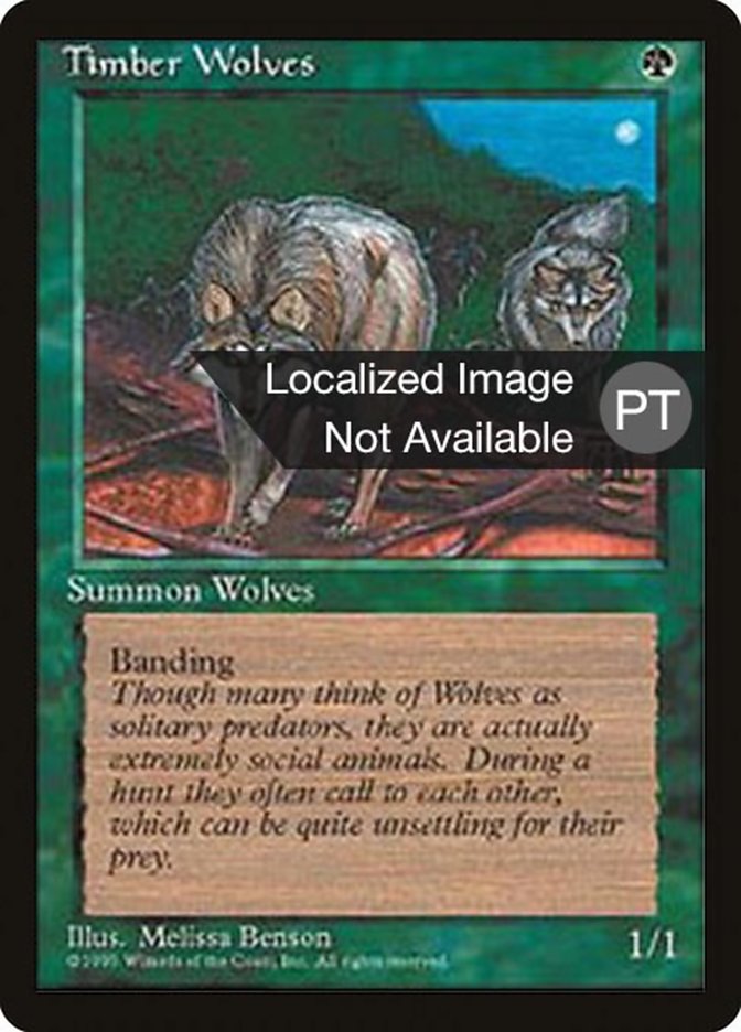 Timber Wolves [Fourth Edition (Foreign Black Border)] | Grognard Games