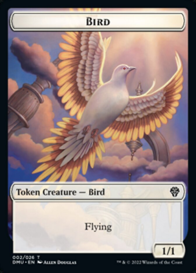 Bird (002) // Goblin Double-sided Token [Dominaria United Tokens] | Grognard Games