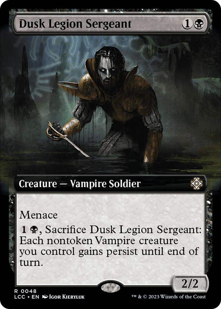 Dusk Legion Sergeant (Extended Art) [The Lost Caverns of Ixalan Commander] | Grognard Games