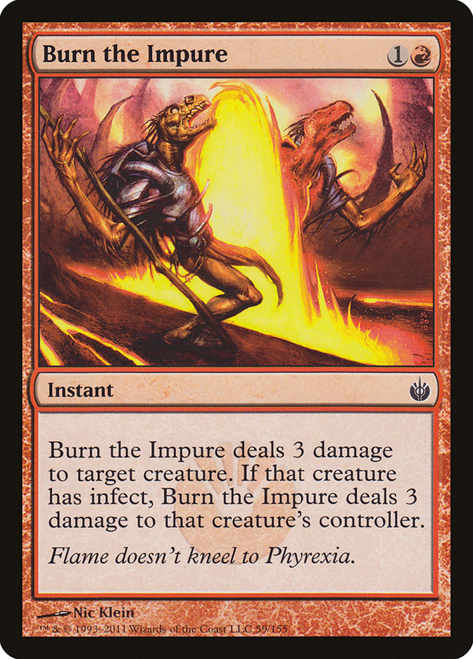 Burn the Impure [Mirrodin Besieged] | Grognard Games