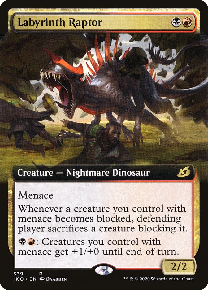 Labyrinth Raptor (Extended Art) [Ikoria: Lair of Behemoths] | Grognard Games