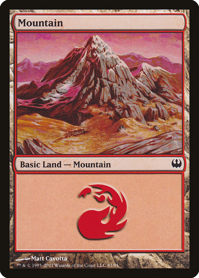 Mountain (81) [Duel Decks: Knights vs. Dragons] | Grognard Games