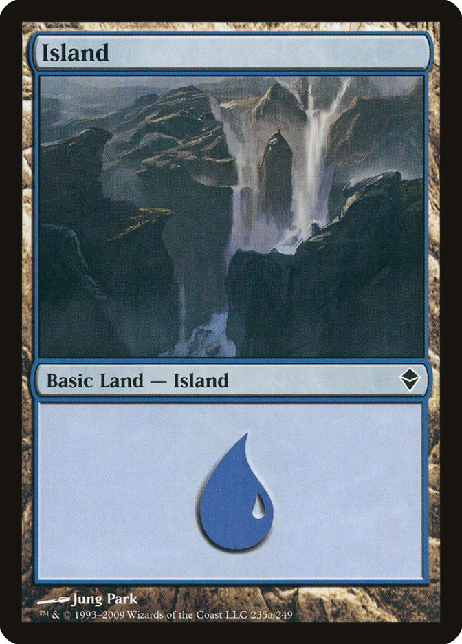 Island (235a) [Zendikar] | Grognard Games