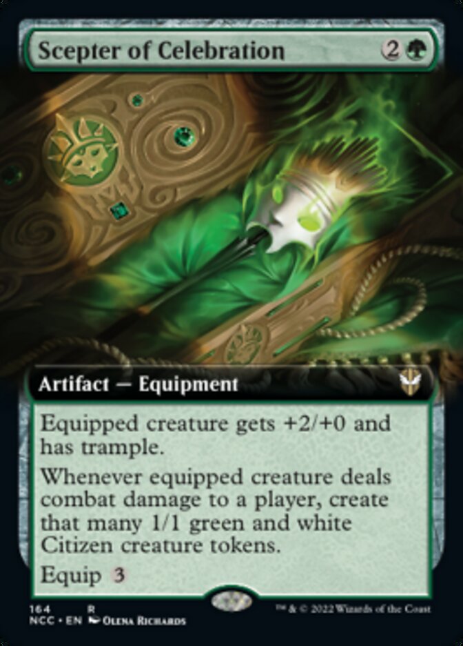 Scepter of Celebration (Extended Art) [Streets of New Capenna Commander] | Grognard Games