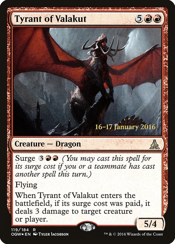 Tyrant of Valakut [Oath of the Gatewatch Prerelease Promos] | Grognard Games