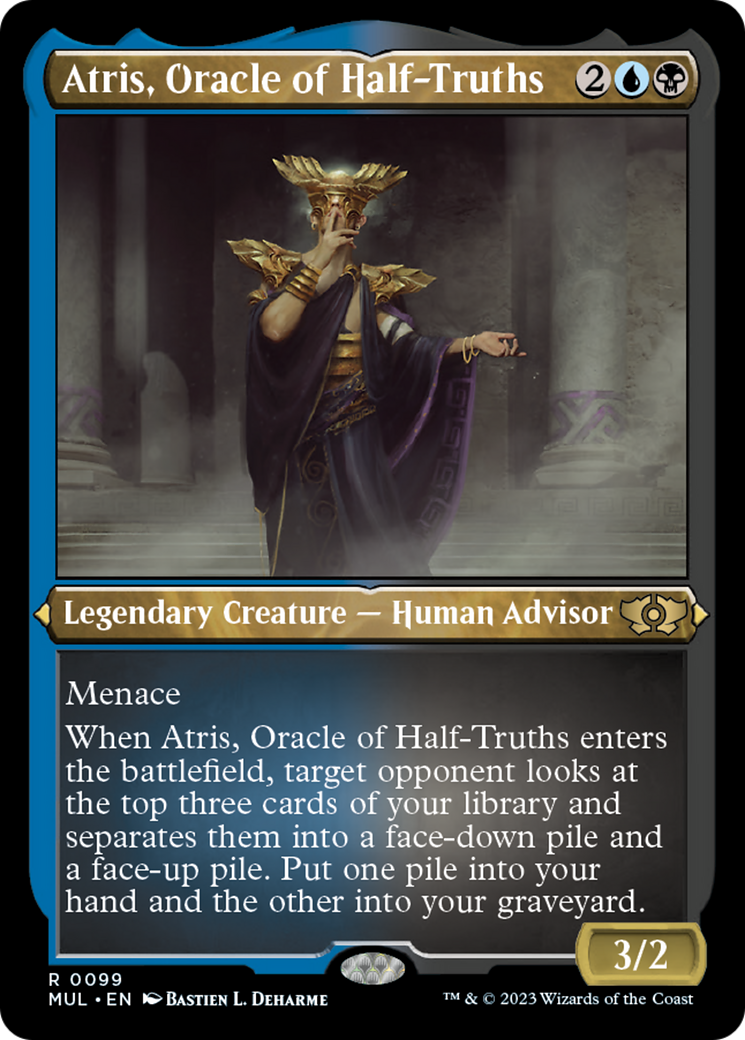 Atris, Oracle of Half-Truths (Foil Etched) [Multiverse Legends] | Grognard Games