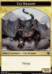 Cat Dragon (009) // Dragon (006) Double-sided Token [Commander 2017 Tokens] | Grognard Games