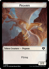 Copy (54) // Pegasus Double-Sided Token [Commander Masters Tokens] | Grognard Games