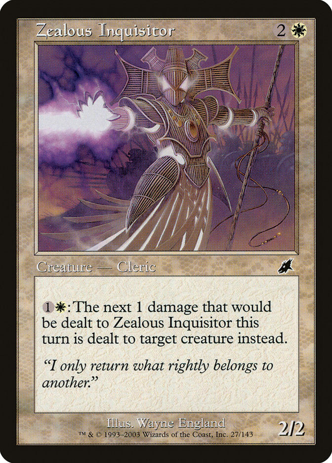 Zealous Inquisitor [Scourge] | Grognard Games