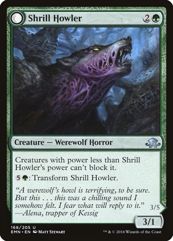 Shrill Howler // Howling Chorus [Eldritch Moon] | Grognard Games