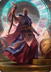 Teferi, Who Slows the Sunset Art Card [Innistrad: Midnight Hunt Art Series] | Grognard Games