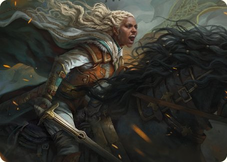 Eowyn, Fearless Knight Art Card [The Lord of the Rings: Tales of Middle-earth Art Series] | Grognard Games