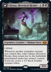 Liliana, Heretical Healer // Liliana, Defiant Necromancer [Commander Collection: Black] | Grognard Games