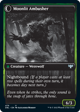 Oakshade Stalker // Moonlit Ambusher [Innistrad: Double Feature] | Grognard Games