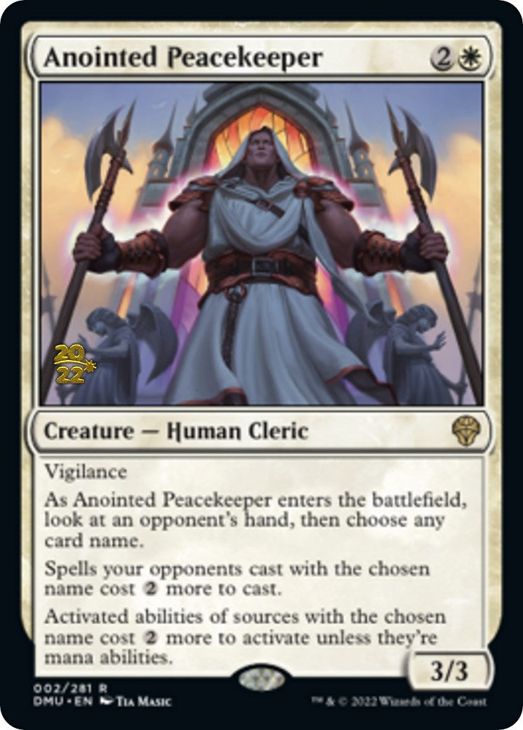 Anointed Peacekeeper [Dominaria United Prerelease Promos] | Grognard Games