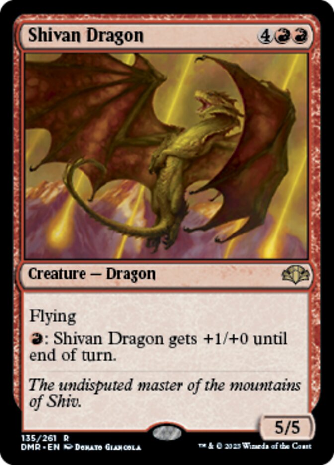 Shivan Dragon [Dominaria Remastered] | Grognard Games