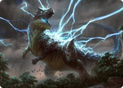 Thrasta, Tempest's Roar Art Card (41) [Modern Horizons 2 Art Series] | Grognard Games