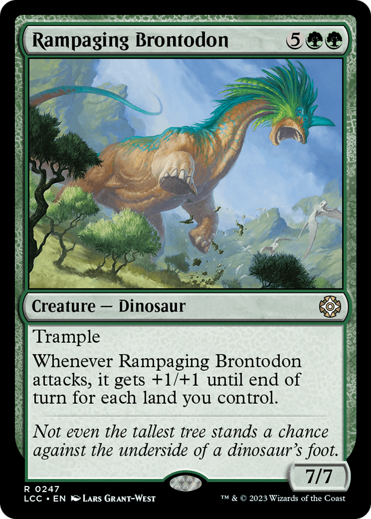 Rampaging Brontodon [The Lost Caverns of Ixalan Commander] | Grognard Games