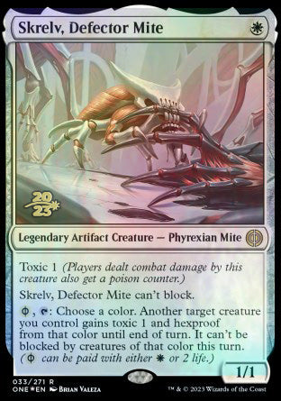 Skrelv, Defector Mite [Phyrexia: All Will Be One Prerelease Promos] | Grognard Games