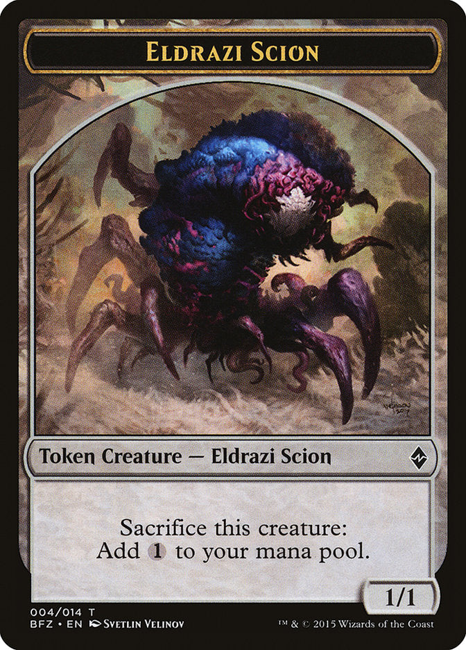 Eldrazi Scion (004/014) [Battle for Zendikar Tokens] | Grognard Games