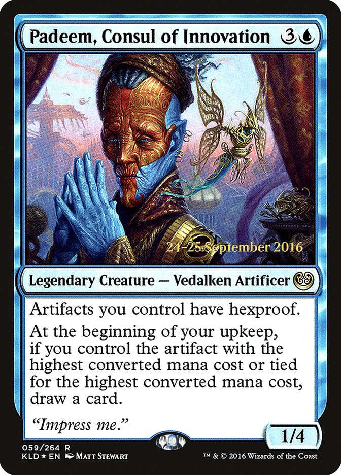 Padeem, Consul of Innovation  [Kaladesh Prerelease Promos] | Grognard Games