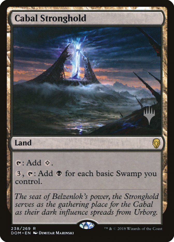 Cabal Stronghold (Promo Pack) [Dominaria Promos] | Grognard Games