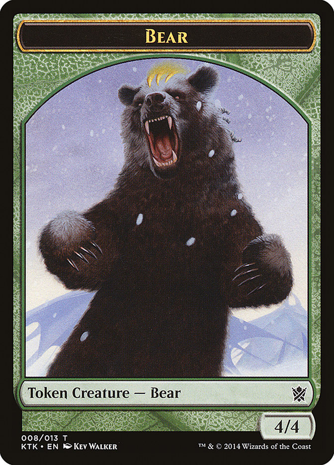 Bear [Khans of Tarkir Tokens] | Grognard Games