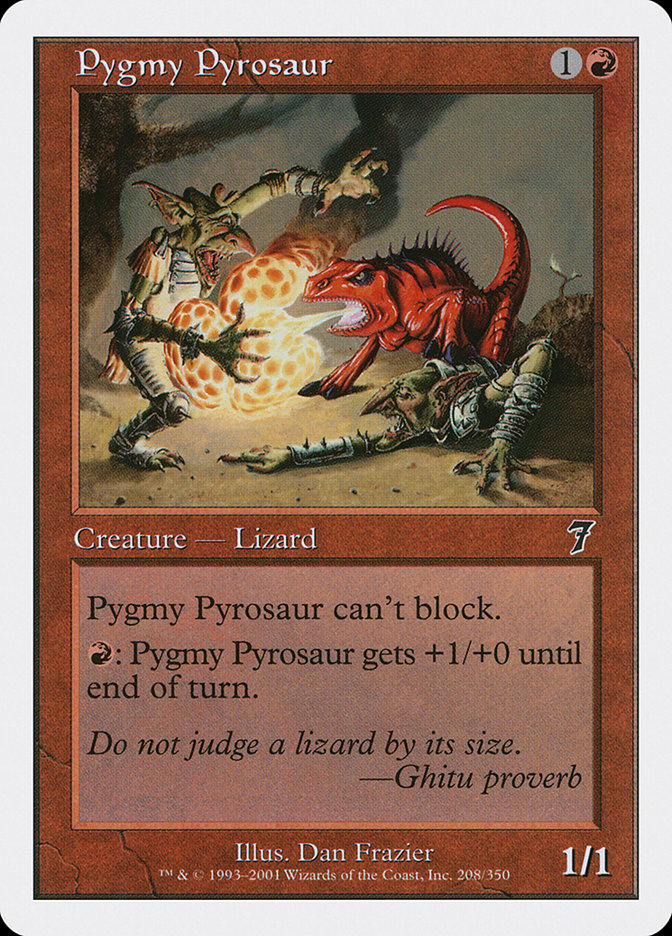 Pygmy Pyrosaur [Seventh Edition] | Grognard Games