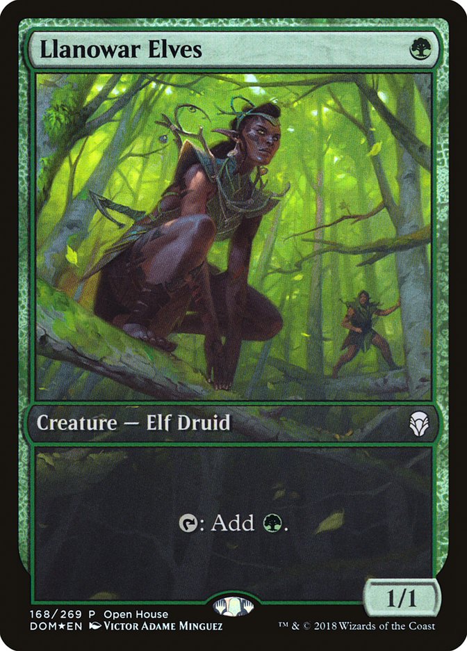 Llanowar Elves (Open House) [Dominaria Promos] | Grognard Games