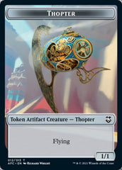 Thopter // Treasure Double-sided Token [Dungeons & Dragons: Adventures in the Forgotten Realms Commander Tokens] | Grognard Games