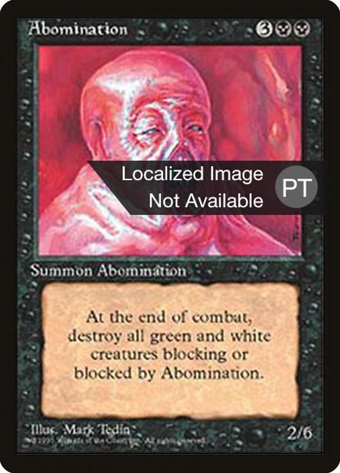 Abomination [Fourth Edition (Foreign Black Border)] | Grognard Games