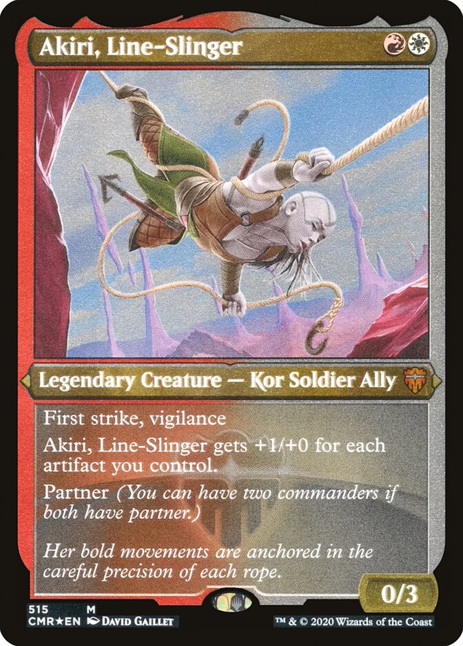 Akiri, Line-Slinger (Etched) [Commander Legends] | Grognard Games