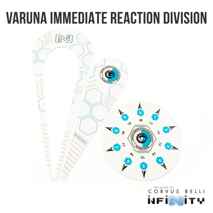 Infinity Warsenal Template Set: Varuna Immediate Reaction Division | Grognard Games