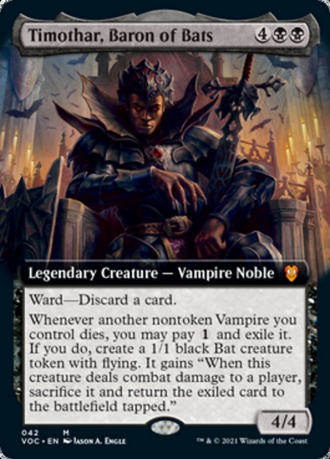 Timothar, Baron of Bats (Extended) [Innistrad: Crimson Vow Commander] | Grognard Games