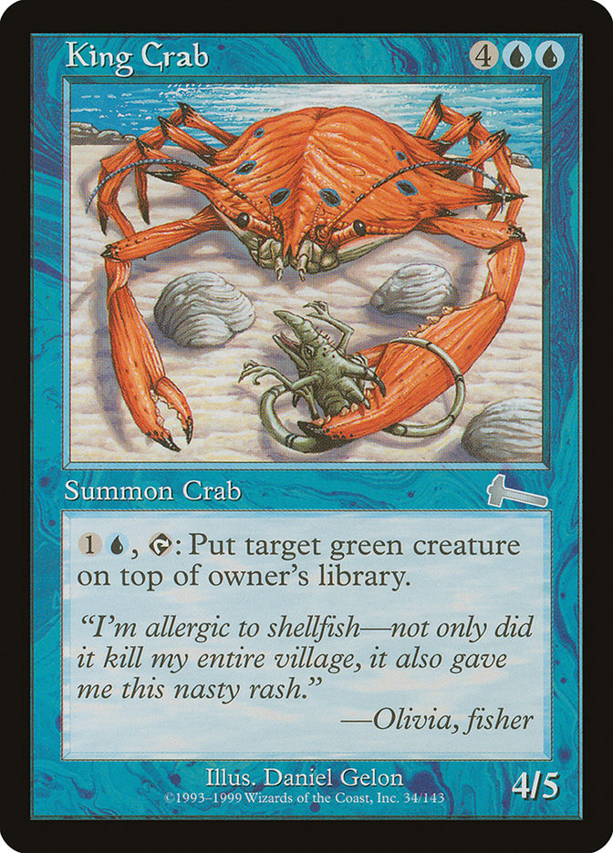 King Crab [Urza's Legacy] | Grognard Games