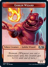 Goblin Wizard // Treasure Double-sided Token [Core Set 2021 Tokens] | Grognard Games